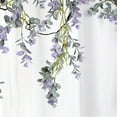 thumbnail image 4 of Adapan 1PC Artificial Eucalyptus Garland,68.89" Purple Faux Leaf Vine for Wedding Arch, Table Runner & Wall Decoration,Purple, 4 of 6