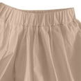 thumbnail image 5 of NAISIBABY Girls Shorts, Elastic Waist Wide Leg Loose Pleated Summer Causal Shorts Khaki 3T, 5 of 7