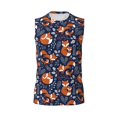 thumbnail image 6 of Picia Vintage Blue Fox Family mens Cotton Tank Undershirts , Moisture-wicking Ribbed Tanks, Lightweight Cotton Tank Undershirts-3X-Large, 6 of 8