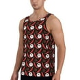 thumbnail image 2 of Lsque Red Hot Chili 1 Pattern Mens Tank Tops Muscle Athletic Quick Dry Sleeveless Workout Fitness T Shirts Beach Tank Top, Loose-fit Sleeveless Shirt for Men-4X-Large, 2 of 7