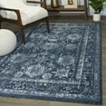 thumbnail image 3 of Balta Pomeroy Vintage Oriental Medallion Area Rug Blue 5'3" x 7' 5' x 8' Navy, Cream, Off-White, 3 of 20