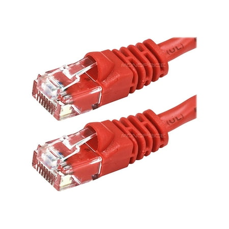 UPC: 0844660023852 | Monoprice – Patch cable – RJ-45 (M) to RJ-45 (M) – 25 ft – UTP – CAT 6 – snagless stranded crossover – red
