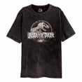 thumbnail image 1 of Jurassic Park - Camiseta Logotipo para Adultos Unisex (Negro Retro), 1 of 2