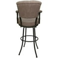 thumbnail image 2 of Miami - Extra Tall 34" Metal Bar Stools - Basin Beige Fabric- Brown Frame, 2 of 3