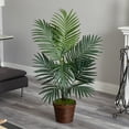 thumbnail image 2 of Nearly Natural 4ft. Kentia Palm Artificial Tree in Coiled Rope Planter, 2 of 3