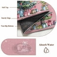 thumbnail image 6 of 3'x5' Area Rugs, Pink Tree Christmas Indoor Outdoor Area Rug for Living Room Bedroom, Xmas Snowflake Watercolor Washable Bathroom Rugs Kitchen Floor Carpet Mats Home Decor Aesthetic, 6 of 8