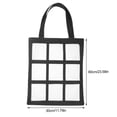 thumbnail image 2 of DINHEAROM 1Set Cotton Linen Tote Bag for Shopping Reusable Grocery Bags with Sublimation Design, 2 of 7