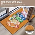 thumbnail image 3 of Summer Hello Flip Flops Coir Door Mat for Front Door, Nautical Beach Slippers Outdoor Welcome Mats for Entrance,Garden,RV,Patio,Home Porch Decor Doormat 30x17 Inch, 3 of 6