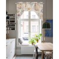 thumbnail image 4 of Coastal Shell Conch Swag Valances for Windows, Small Curtains Drapes, Summer Beach Starfish Burlap Kitchen Window Curtains Over Sink Rod Pocket Window Treatment Valance for Bedroom/Bathroom 56"x36", 4 of 5