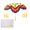 Style 1, variant on SDFGTstore Handmade Paper Cloud Shoulder Painting Set for Kids Students and Hobbyists