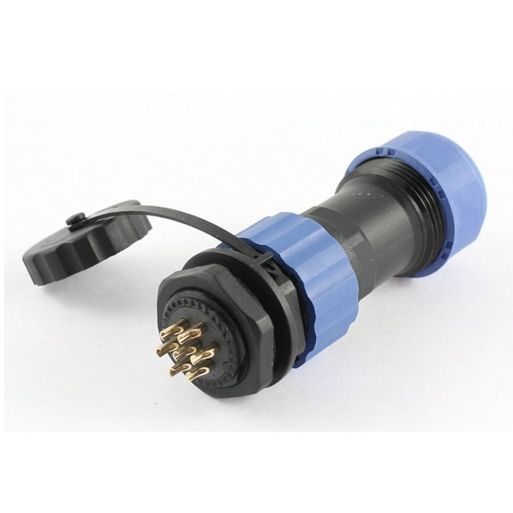 Unique Bargains SD20 20mm 7 Pin 7P Waterproof Aviation Cable Connector Plug Outlet IP68