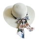 thumbnail image 1 of Sombrero de paja para mujer, de ala grande, con protección solar, para playa, con circunferencia de 56 a 58 cm, 1 of 5