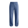 thumbnail image 2 of Inverlee Women's Elastic Cuff Jogger Sweatpants High Waist Drawstring Soft Athletic Workout Pants Blue XXL, 2 of 9