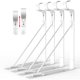 thumbnail image 1 of Soportes para estantes y barras de armario, con gancho ajustable Eau, blanco, paquete de 4, 1 of 7