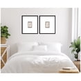 thumbnail image 2 of Kate and Laurel Organic Figures 01 & 02 2 Piece Framed Wall Art Print Set by Gabrielly Guedes, Svelte Noir Black Modern Contemporary, Abstract Art for Wall Decor, 2 of 8