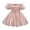 Pink-01, variant on Avrntaa Toddler Girls Ball Gown Puff Short Sleeve Satin Ruffle Pageant Dress Floral Party Princess Dresses for 1-9Y