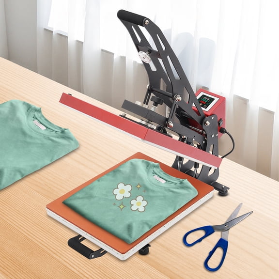 Miumaeov Magnetic Semi-Automatic T-Shirt Heat Press Machine Pull-Out Heat Press Machine for T-Shirt Vertical Version Heat Printing Presses