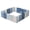 Blue, variant on 18-Panel Portable Plastic Playpen, Activity Fence, Sturdy for Indoor and Outdoor Scenarios, Blue