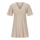thumbnail image 5 of Vestido de cintura media suelto de color de manga corta con cuello en V para mujer Fridja qw6841, 5 of 8