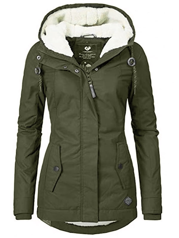 women's fleece parka coats