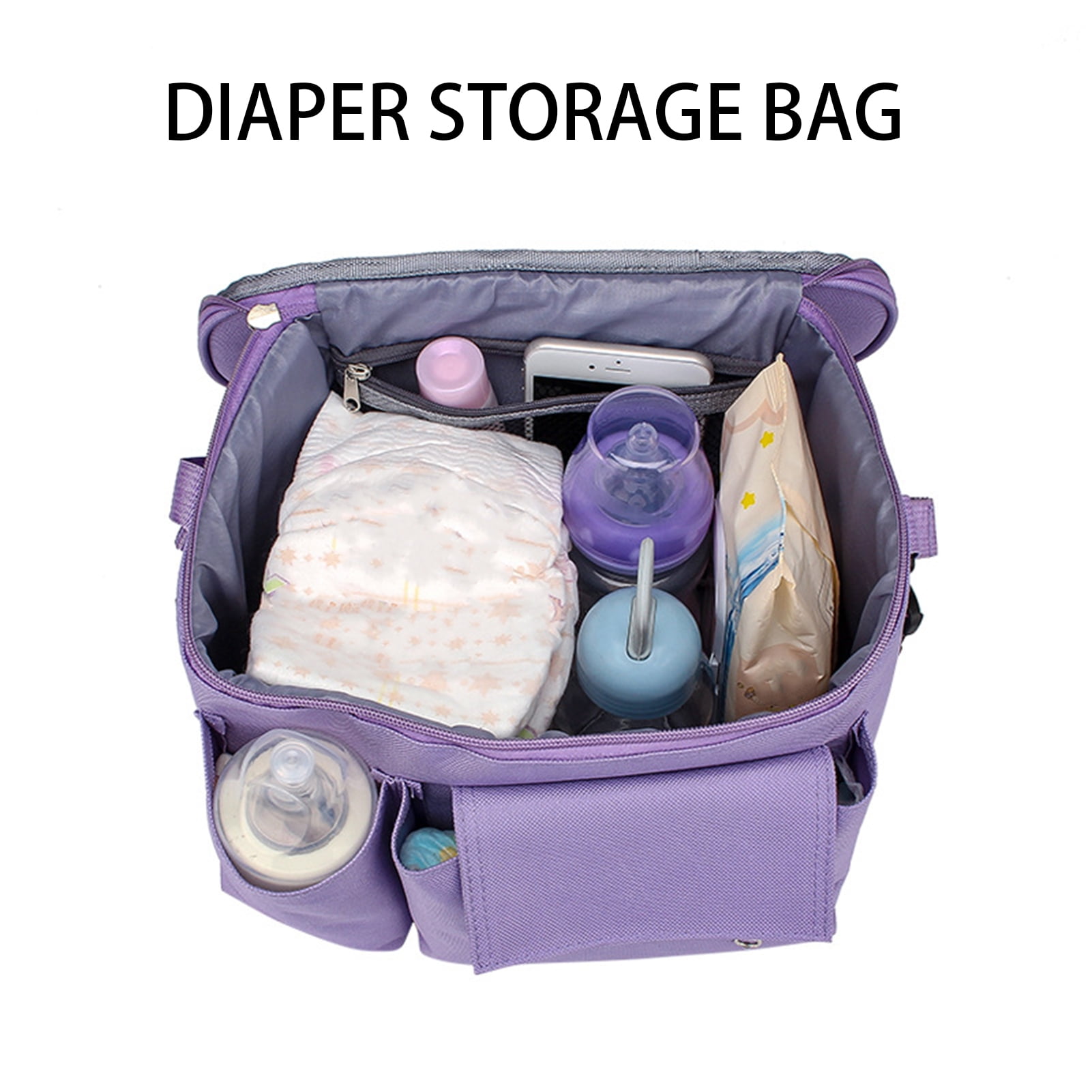 AYYUFE Baby Stroller Organizer Bag Multifunction Large Capacity Bottle Holder Pocket Water Resistant Baby Diaper Bag for Outdoor