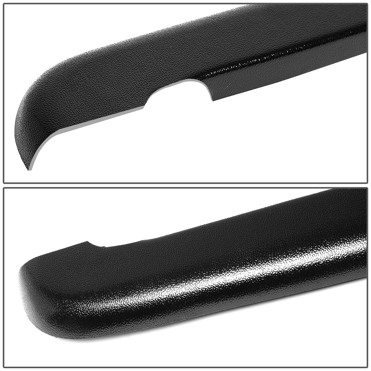 Satin Black For Chevy Colorado//GMC Canyon Regular//Ext Cab Bump Textured Bed Rail Cap Left+Right
