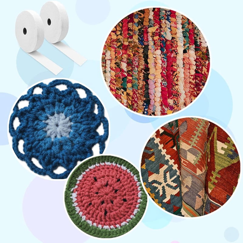 Jellyroll Batting Strips, Wool Batting Strips, Suitable for Jellyroll Rugs, Woven Rugs, Throw Rugs, Wallets