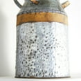 thumbnail image 3 of DecMode 7" x 9" Gray Metal Milk Can Decorative Jars, 1-Piece, 3 of 9
