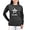 Charcoal, variant on - U.S. Army® White Logo Long Sleeve T Shirt - Women's Long Sleeve Graphic Tee Casual Fit