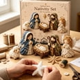 thumbnail image 6 of Christmas DIY Nativity Scene Sets for Crafts, Sewing Kit Quilted Fabric Christmas Decorations Indoor, Christmas Gifts, 6 of 6