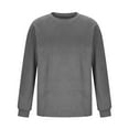 thumbnail image 6 of Retro Sweatshirt Men Long Sleeve Tee Shirts Top Crewneck Breathable Workout Athletic Shirt Loose Fit Casual Pullover Vintage Denim Washed Sweatshirts for Fishing Workout Athletic Gym, 6 of 6