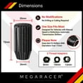 thumbnail image 3 of Mega Racer Carbon Fiber Shift Knob for Manual or Buttonless Automatic Transmission, 1 Piece Fits All Japanese Vehicle, 3 of 5