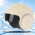 thumbnail image 3 of Mujer Motor eléctrico bicicleta cara abierta medio casco de motocicleta Anti-UV antideslumbrante bicicleta Scooter ATV UTV accesorios para parabrisas, 3 of 9