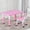Pink, variant on ZToonmas School Supplies Children'S Combined Study Table Plastic Work Table Can Be Raised and Lowered