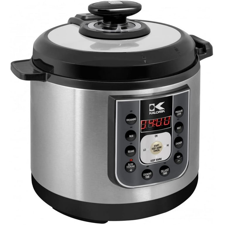 Perfect Sear 6.25 Qt. Black Stainless Steel Electric Pressure Cooker Perfect Sear 6.25 Qt. Black Stainless Steel Electric Pressure Cooker