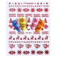 thumbnail image 1 of Uñas postizas, uñas postizas, regalos para mujeres, pegatinas de uñas navideñas con forma de copo de nieve y estrella, esmalte de uñas., 1 of 3