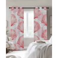 thumbnail image 4 of Pink Coastal Shell Blackout Curtains for Bedroom Living Room Darkening Curtains 84 Inch Length 2 Panels Set Nautical Ocean Summer Beach Sea Window Curtain Window Treatment Grommet Drapes 42"x84", 4 of 9