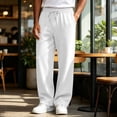 thumbnail image 5 of Active Athletic Casual Jogger Running Sweatpants Men Wide Leg Elastic Waist Drawstring Athletic Loose Jogger Outdoor Travel, 5 of 7