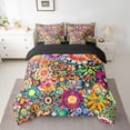 thumbnail image 2 of Castle Fairy Teens Vintage Flower Bedding Comforter Set,Chic Floral Queen Bedding Sets, 2 of 8