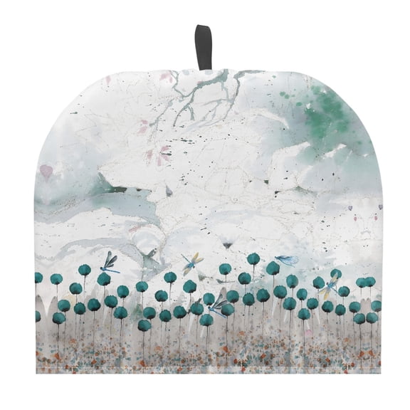 HELLHERO Watercolor Birds Teapot Dust Cover Keep Warm Keep Warm Dust Proof Polyester Cavcas for Home Décor