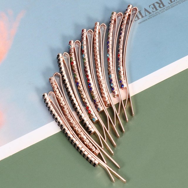 SHOWERORO 8 Pcs Metal Hair Barrettes for Ladies in Mixed Color for Daily Use Accessories