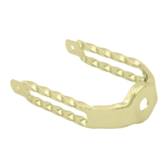 Alta Bicycle Spring Fork Double Square Twisted Extended Crown Gold.