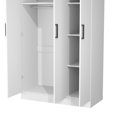 thumbnail image 6 of 3-door Engineered Wood Wardrobe Armoire Closet, 6 of 6