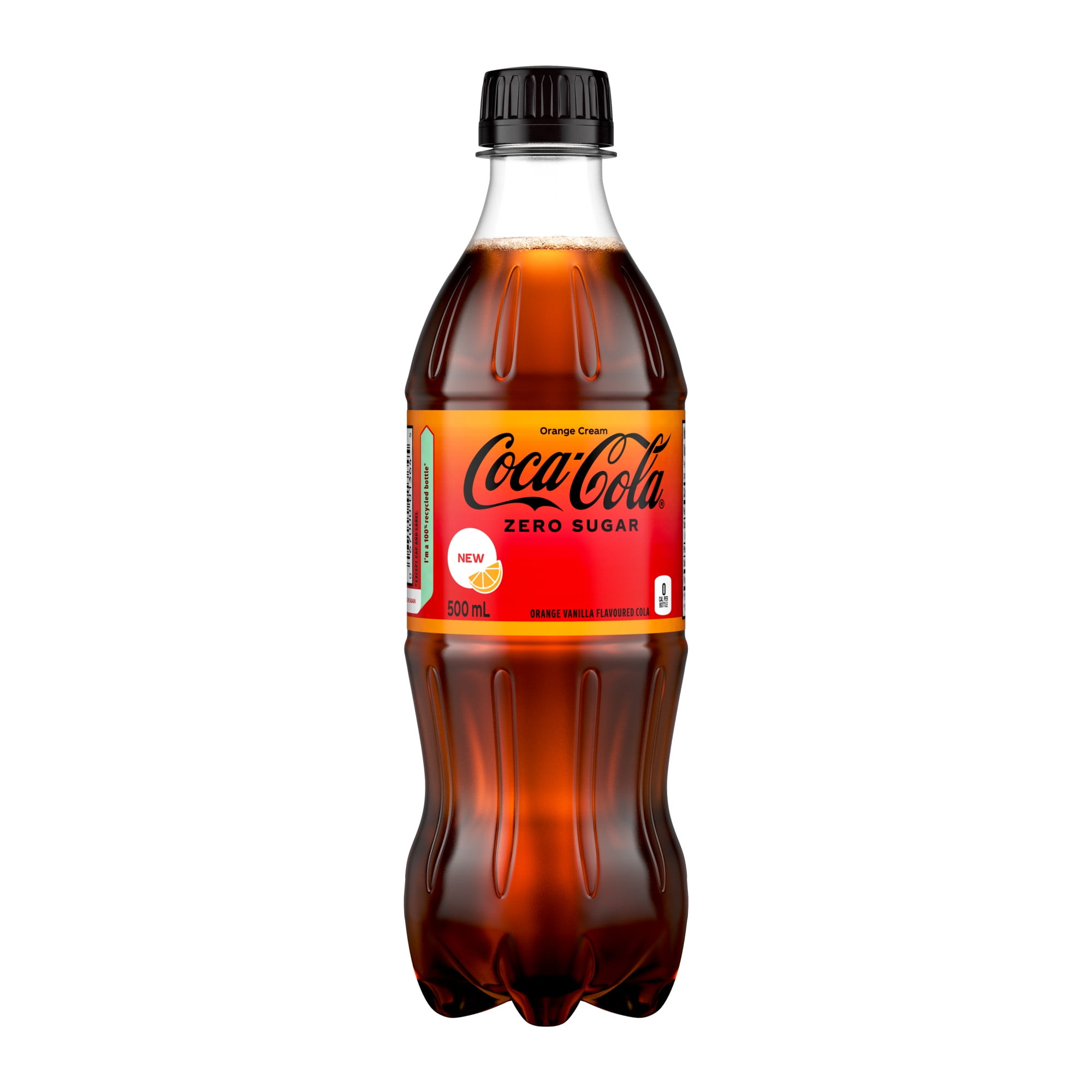 Coca-Cola Zero Sugar Orange Cream Bottle, 500 mL, Coca-Cola Orange Cream  Zero Sugar 500ml