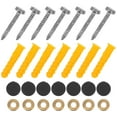 thumbnail image 4 of MLINS 20 Sets Screw Cap Cover Mirror Fastener Mirror Holder Bathroom Mirror Panel Nail, 4 of 8