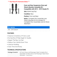 thumbnail image 2 of Front and Rear Suspension Strut and Shock Absorber Assembly Kit - Compatible with 2015 - 2019 Honda Fit 2016 2017 2018, 2 of 2