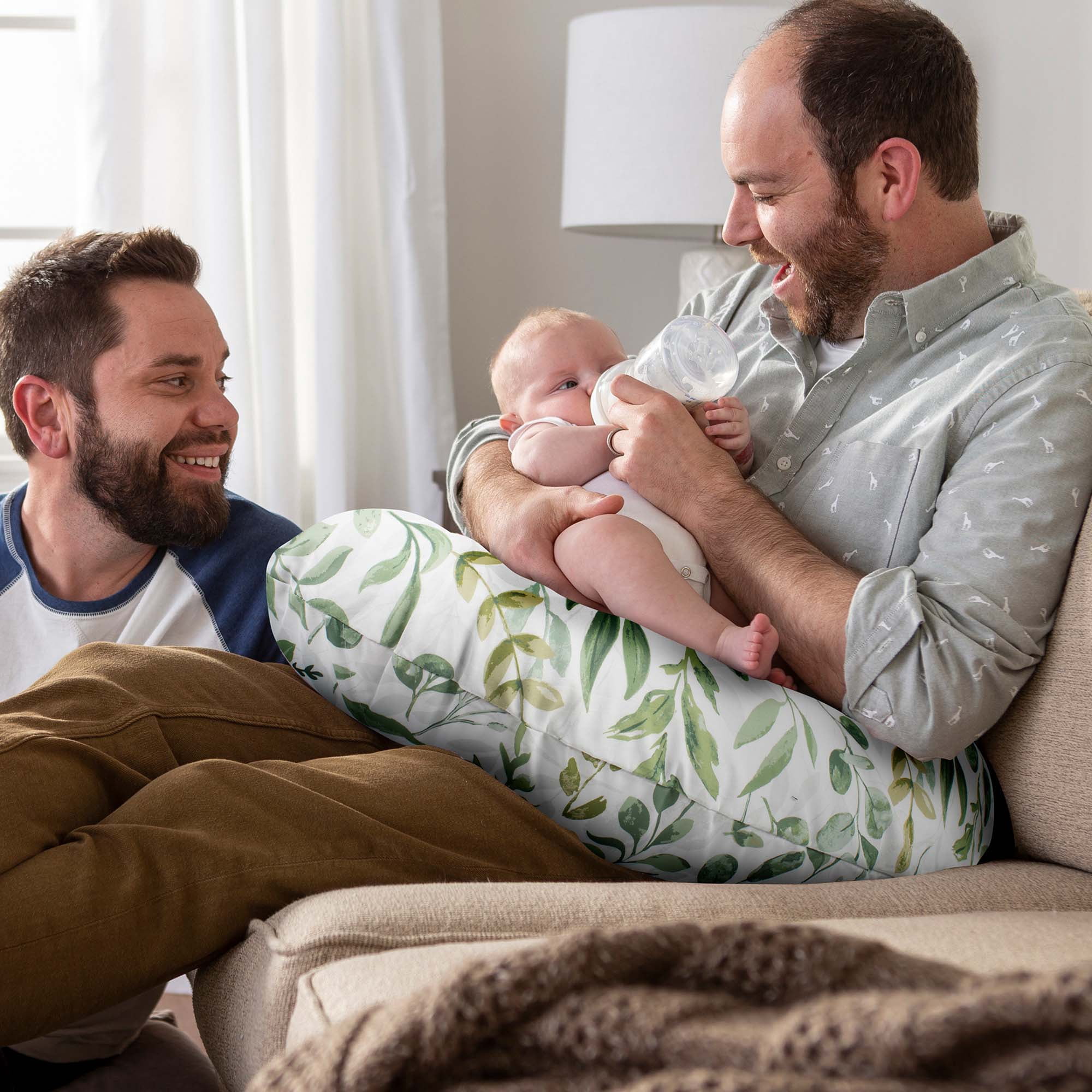 Boppy Nursing Pillow Original Support, Green Foliage