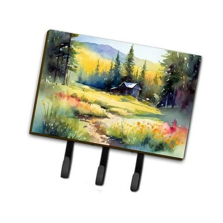 Carolines Treasures DAC1680TH68 9 x 6 in. Unisex Montana Bitterroot in Watercolor Leash or Key Holder