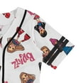 thumbnail image 7 of Bratz Dolls Women's Baseball Jersey, Printed Allover Cartoon Bratz Baseball Shirt White Black - L, 7 of 7