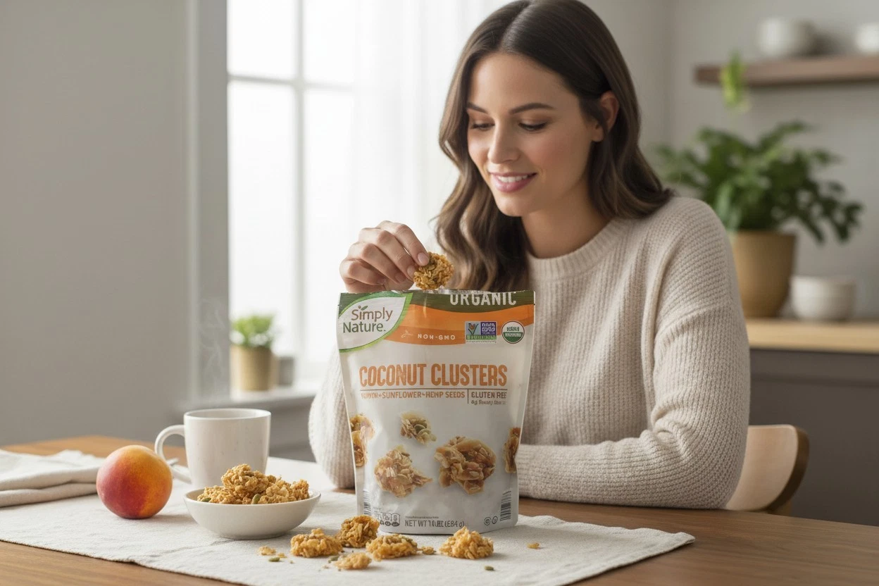 Keto Coconut Clusters, Organic Snack with Pumpkin, Sunflower & Hemp Seeds, Gluten-Free, Non-GMO, 10 oz- Pack of 2
